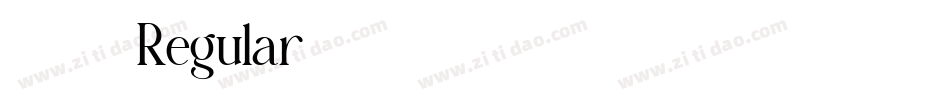 为爱绽放 Regular字体转换